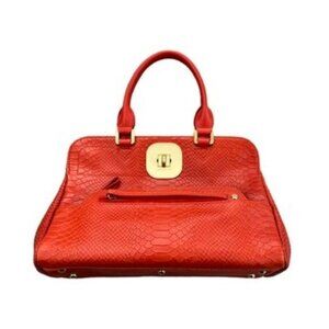 Longchamp Embossed Leather Handbag